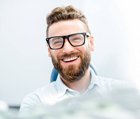 patient getting dental crown in Reno