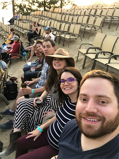 Dental team members at outdoor event